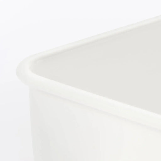 Muji Enameled Square Storage Container 6.3 Inch Compact Design