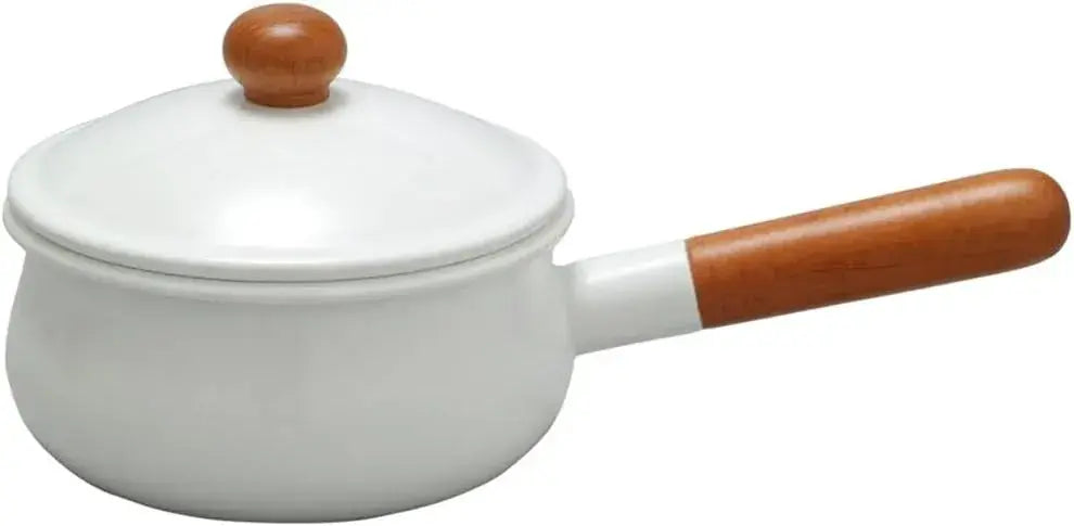 Noda Horo Enamelware Double-Handled Casserole Pot Gas Induction Compatible - Saucepan 15cm - 0699234069879