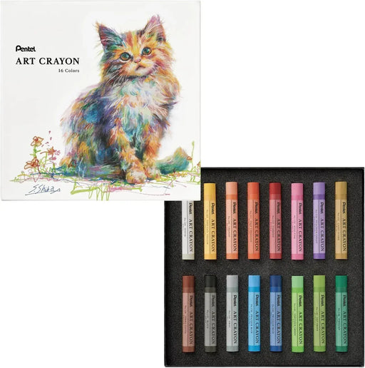 Pentel PTAC Art Crayons Creative Drawing Supplies