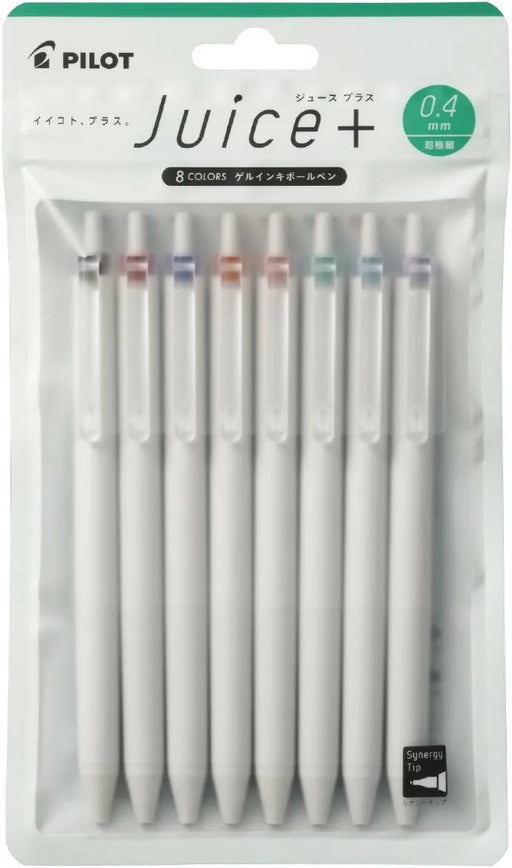 Pilot Gel Ballpoint Pen Juice Plus 0.4mm Set of 8 Colors