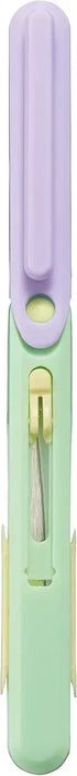 Raymay Fujii SH706M Compact Portable Ambidextrous Scissors - Violet Green - 4902562478913