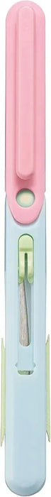 Raymay Fujii SH706M Compact Portable Ambidextrous Scissors - Pink/Blue - 4902562478937