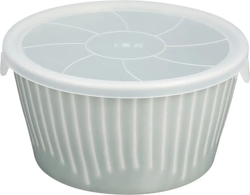 Saikai Pottery Hasami Ware Flower Fluffy Microwave Storage Container