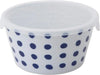 Saikai Pottery Hasami Ware Indigo Japan Range Pack with Lid Medium Bowl - Bean Squeezing 5.3 Inch - 4965451428727
