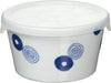 Saikai Pottery Hasami Ware Indigo Japan Range Pack with Lid Medium Bowl - Swirl Crest 11cm - 4965451428710