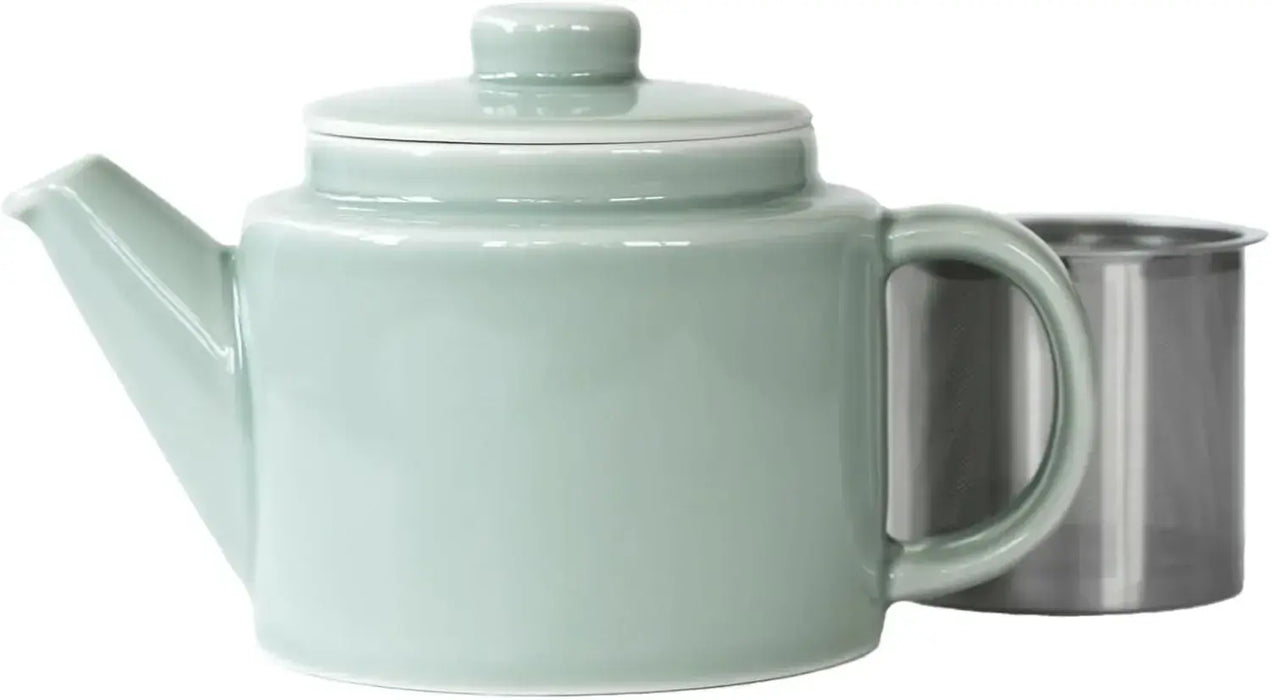 Saikai Pottery Hasami Ware Teapot with Stainless Steel Tea Strainer - Gray - 4965451138718