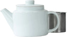 Saikai Pottery Hasami Ware Teapot with Stainless Steel Tea Strainer - White - 4965451138701