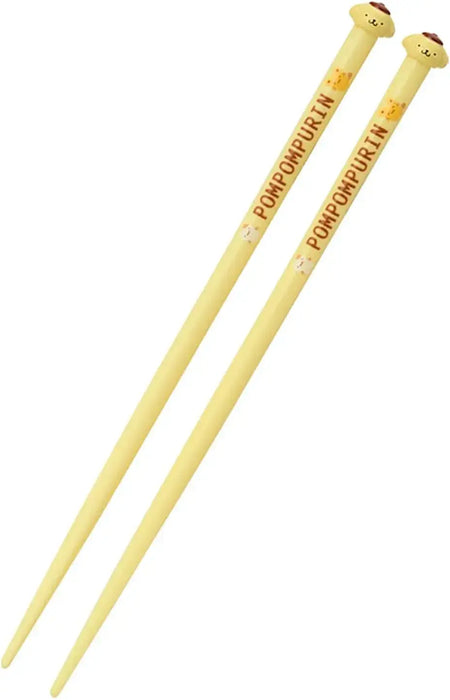 Sanrio Hangyodon Chopsticks with Mascot Character Accessory - Pom Pom Full - 4550624023801
