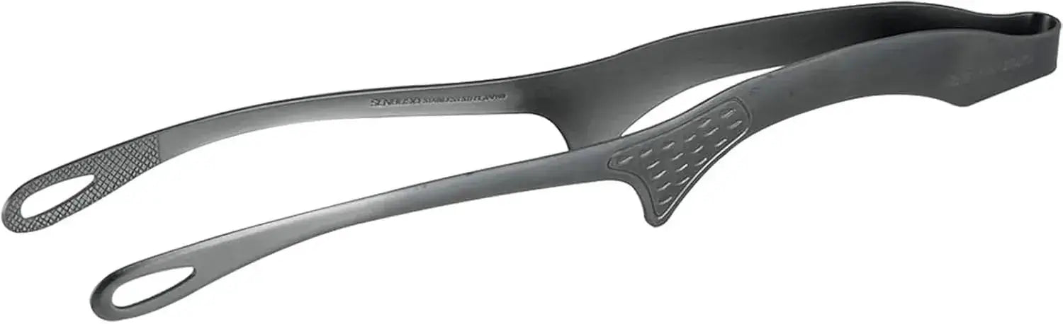 Shimomura Kihan Easier to Use Vegetable Chopsticks Helping Tongs - 10in Float Tip Black - 4957423094863