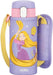 Thermos Vacuum Insulated Straw Bottle for Children Commuting - Purple Pink 410ml - 4562344402101