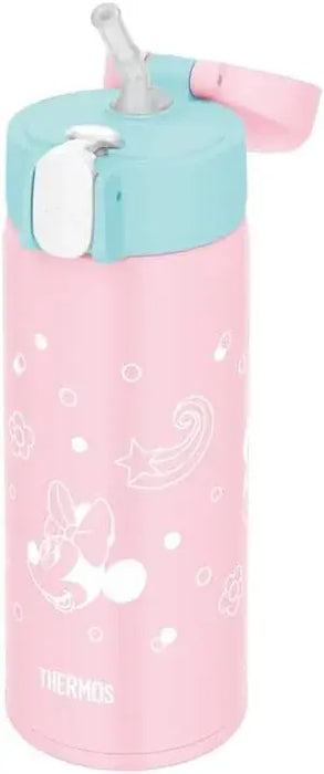 Thermos Vacuum Insulated Straw Bottle for Children Commuting