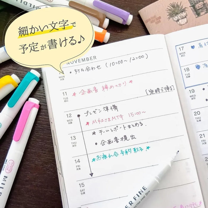 Zebra Fountain Pen WYT9-5C-B Mildliner Fine 5 Color Set B