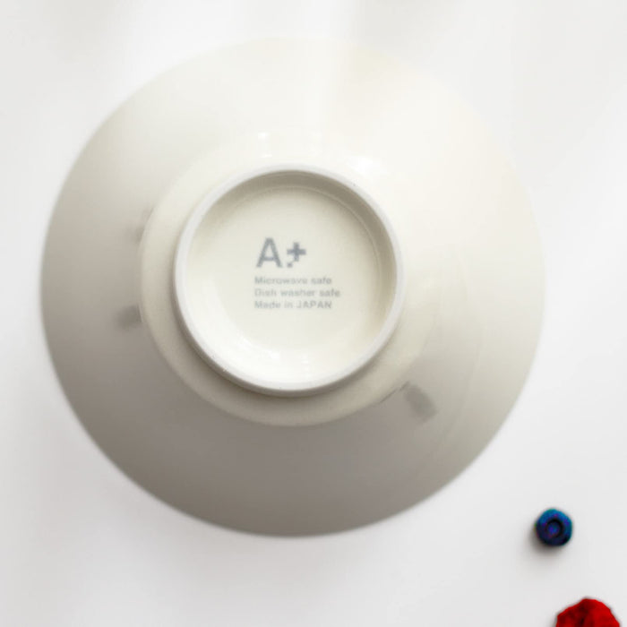 Aito Ciel Bowl Plate 17x9.4cm White Minoyaki Udon Donburi 520118-Kiichin - The #1 Place for Japanese Goods in Your Hand!