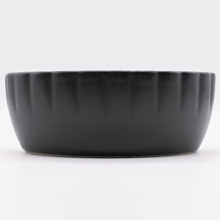 Aito Hana Salad Bowl Set 14cm Black Seto Ware 288536-Kiichin - The #1 Place for Japanese Goods in Your Hand!