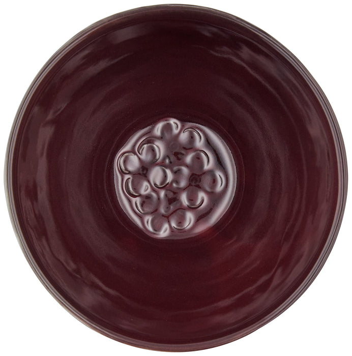Aito Lien Bowl Plate 11x7cm M Purple Mino Ware Japan 267813-Kiichin - The #1 Place for Japanese Goods in Your Hand!