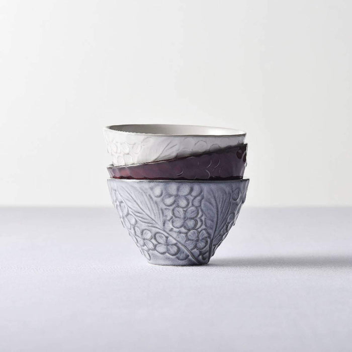 Aito Lien Ceramic Bowl Plate 11x7cm M White Mino Ware Japan 267811-Kiichin - The #1 Place for Japanese Goods in Your Hand!