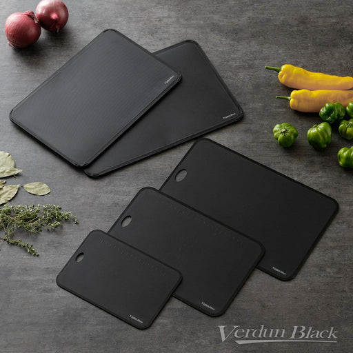 Shimomura Kogyo Antibacterial Cutting Board Verdan Black VB-614 Niigata Tsubame-Sanjo-Kiichin - The #1 Place for Japanese Goods in Your Hand!