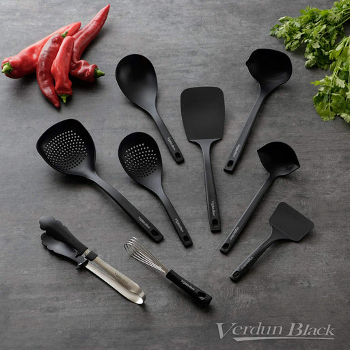 Shimomura Kougyou Antibac VB-206 Black Large Ladle Niigata Tsubame-Sanjo-Kiichin - The #1 Place for Japanese Goods in Your Hand!