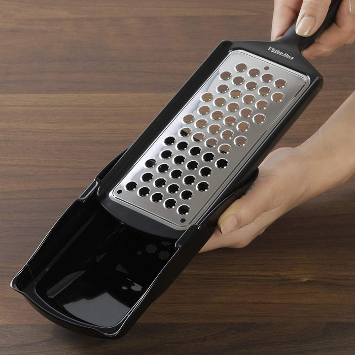 Shimomura Kougyou Antibac VB-608 Dishwasher Safe Japan Made Black Slicer Container-Kiichin - The #1 Place for Japanese Goods in Your Hand!