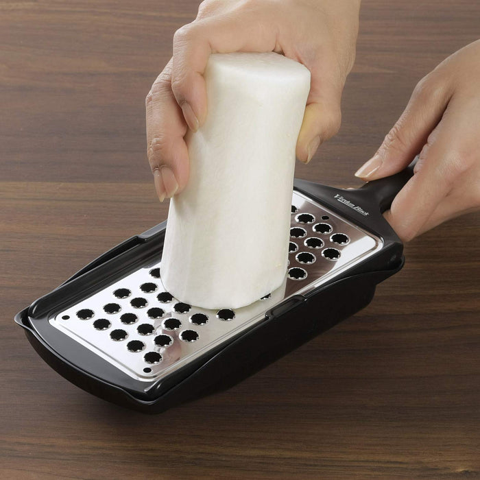 Shimomura Kougyou Antibac VB-608 Dishwasher Safe Japan Made Black Slicer Container-Kiichin - The #1 Place for Japanese Goods in Your Hand!