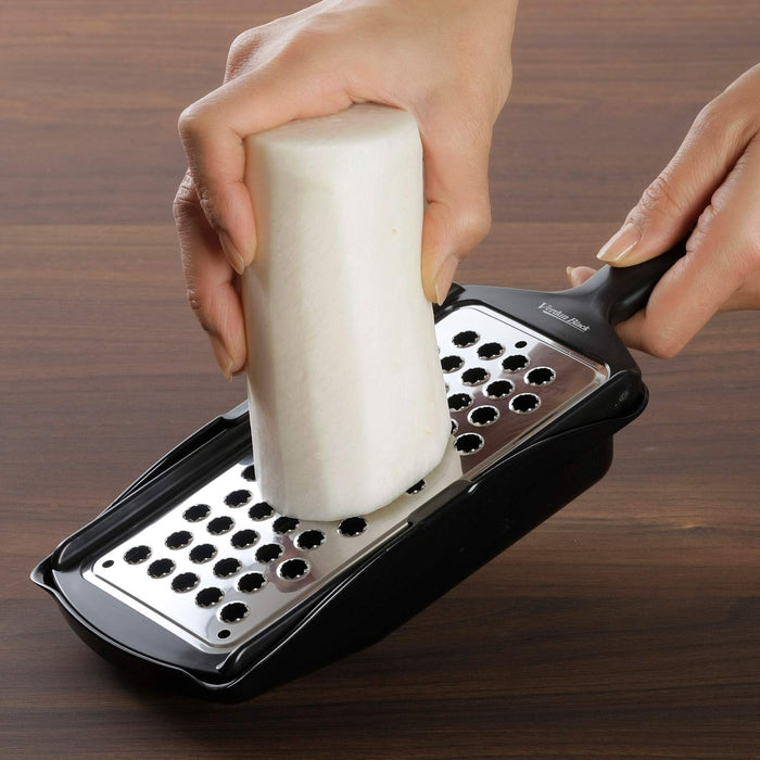 Shimomura Kougyou Antibac VB-608 Dishwasher Safe Japan Made Black Slicer Container-Kiichin - The #1 Place for Japanese Goods in Your Hand!
