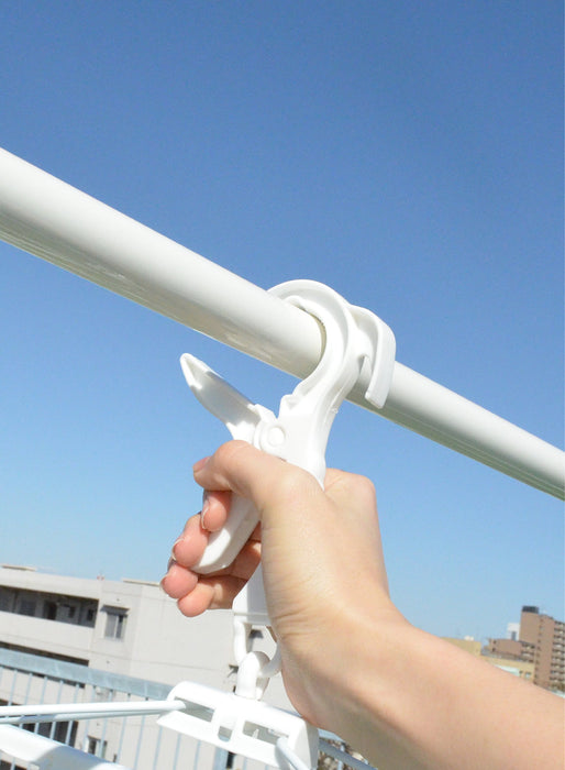 Cb Japan Laundry Clothesline Hanger - Green & Blue Resin Frame with 40 Hooks-Kiichin - The #1 Place for Japanese Goods in Your Hand!