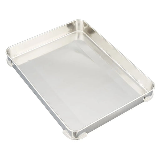 Stackable Tray for Gyoza - Clover Stainless Steel, 400x300x50mm-Kiichin - The #1 Place for Japanese Goods in Your Hand!