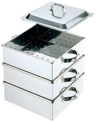 Ebm 18-8 Angle Steamer 36Cm 2 Sections-Kiichin - The #1 Place for Japanese Goods in Your Hand!