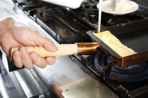 Ebm Copper Tamagoyaki Kansai Type 15cm (Fluorine Resin)-Kiichin - The #1 Place for Japanese Goods in Your Hand!