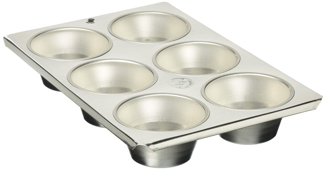 Kubodera Light Metal Industry Japan Tin Muffin Mold #100 - 6 Piece Set-Kiichin - The #1 Place for Japanese Goods in Your Hand!