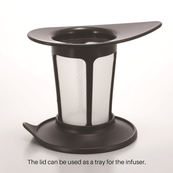 Hario 200Ml Black Glass Mug with Infuser - Heat Resistant-Kiichin - The #1 Place for Japanese Goods in Your Hand!