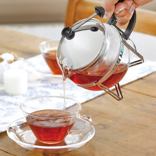Hario Tea King Silver Chan-2Sv Japan Set - Ideal for 2 People-Kiichin - The #1 Place for Japanese Goods in Your Hand!
