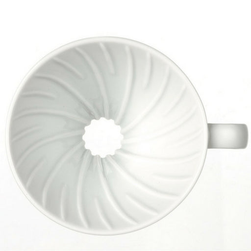 Hario V60 Arita Porcelain Handcrafted Pour Over Coffee Dripper (1-4 Cups) with Scoop-Kiichin - The #1 Place for Japanese Goods in Your Hand!