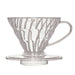 Harry V60 Pour Over Coffee Dripper - Japan Plastic Vd-01T - 1-2 Cups-Kiichin - The #1 Place for Japanese Goods in Your Hand!