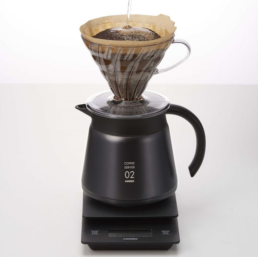 Hario V60 Black Thermal Stainless Steel Server 600 - Japanese-Made Server-Kiichin - The #1 Place for Japanese Goods in Your Hand!