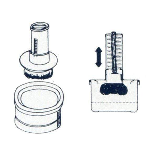 Ichibishi Stainless Steel Takoyaki Basting Mop Oil Dispenser - Removable Cotton Head Replacement-Kiichin - The #1 Place for Japanese Goods in Your Hand!