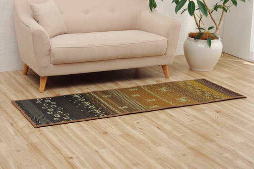 Ikehiko Japan Igusa Rug Mat Gabe Fx Sara Brown 60X180Cm #8482059-Kiichin - The #1 Place for Japanese Goods in Your Hand!