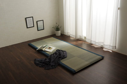 Ikehiko Corp Japan Igusa Sheets Bed Pad Noah Raku Raku Single Blue - Premium Quality Bedding-Kiichin - The #1 Place for Japanese Goods in Your Hand!