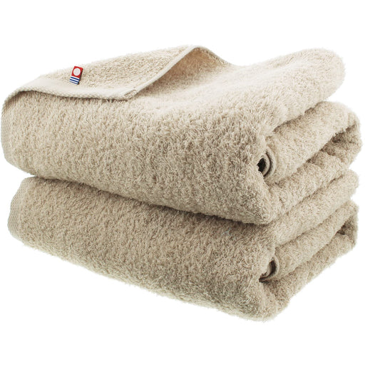 Imabari Factory Japan Towel Set - Sand Beige, 120x60cm-Kiichin - The #1 Place for Japanese Goods in Your Hand!