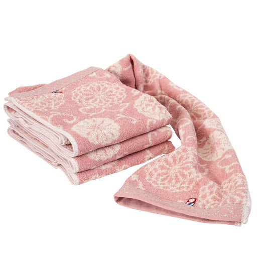 Prairie Dog Imabari Towel Thin Face Towel 100% Cotton, Japan Small Pattern, Pink 4-Pack-Kiichin - The #1 Place for Japanese Goods in Your Hand!