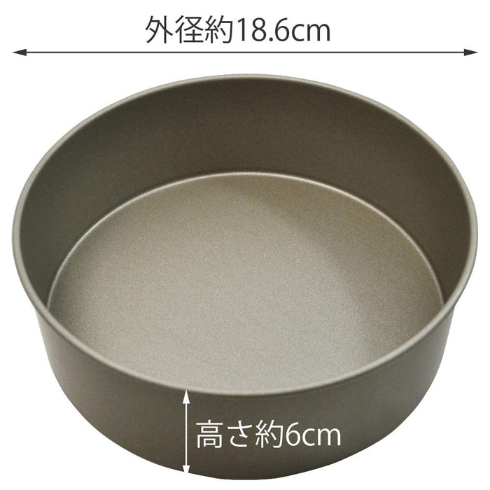 Kai 18cm Cake Mold DL6105 Gray Teflon Japan Easy Clean-Kiichin - The #1 Place for Japanese Goods in Your Hand!