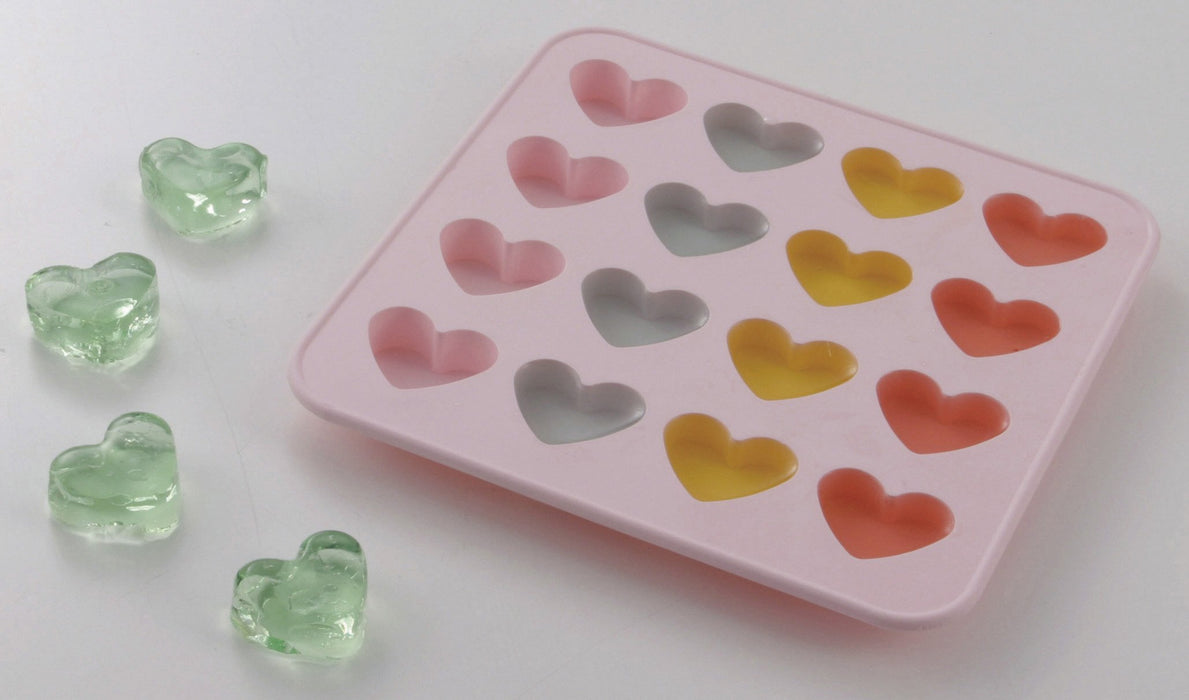 Kai Chocolate Shaped House Select Heart Silicone Tray DL6369-Kiichin - The #1 Place for Japanese Goods in Your Hand!