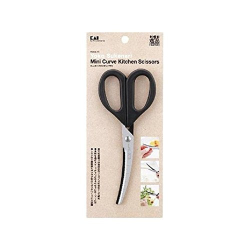 Kai Corporation Mini Curved Kitchen Scissors 000Dh2513-Kiichin - The #1 Place for Japanese Goods in Your Hand!