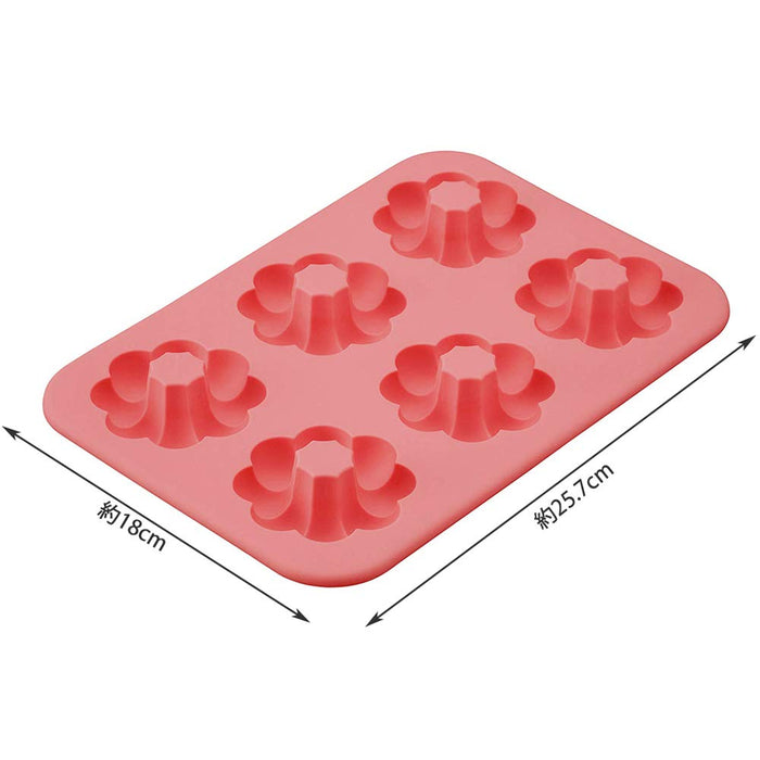 Kai Dl6246 Silicone Donut Shape 6Pcs Heat Resistant-Kiichin - The #1 Place for Japanese Goods in Your Hand!