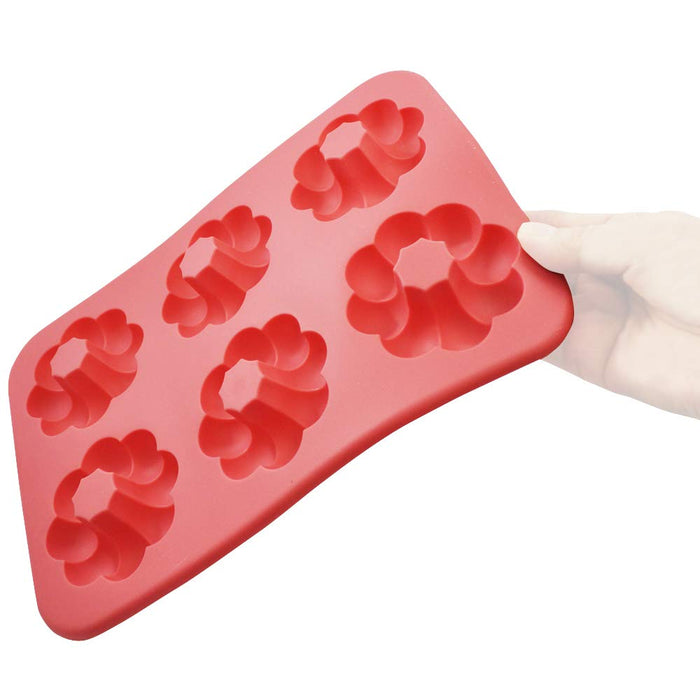 Kai Dl6246 Silicone Donut Shape 6Pcs Heat Resistant-Kiichin - The #1 Place for Japanese Goods in Your Hand!