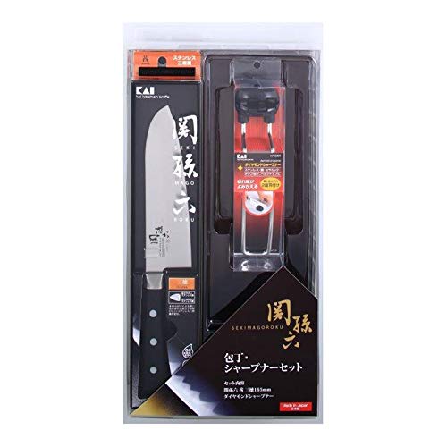 Kai Magoroku Akane Santoku Knife & Sharpener Set RC-5019-Kiichin - The #1 Place for Japanese Goods in Your Hand!