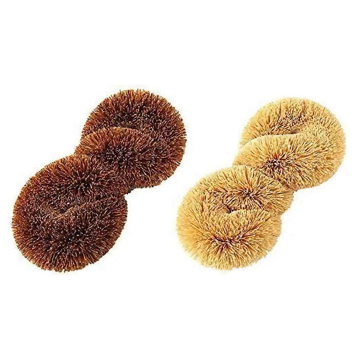 Kamenoko Tawashi Coconut Fiber Dish Scrubber - White-Kiichin - The #1 Place for Japanese Goods in Your Hand!