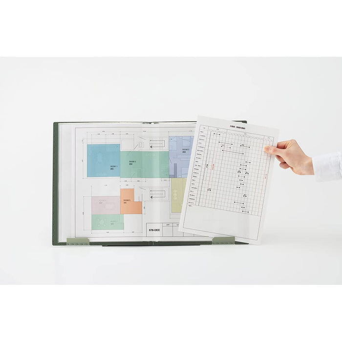 Kingjim Blue Clear File Ziritz A4 - 20 Pockets (8837) Japan-Kiichin - The #1 Place for Japanese Goods in Your Hand!