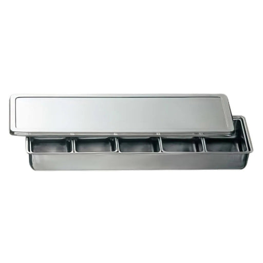 Koinu Stainless Steel Yakumi Seasoning Container - 5 Compartments-Kiichin - The #1 Place for Japanese Goods in Your Hand!