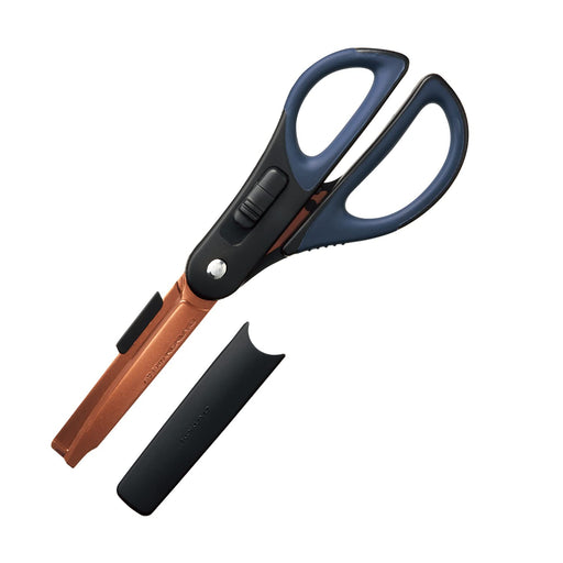Kokuyo 2Way Hakoake Titanium Scissors - Japan Pt410D H177Xw72Xd19Mm-Kiichin - The #1 Place for Japanese Goods in Your Hand!